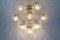 10-Light Pendant in Structured Glass, 1960s 6