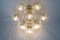 Lámpara colgante de vidrio estructural de 10 luces, años 60, Imagen 6