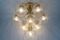 10-Light Pendant in Structured Glass, 1960s, Image 4