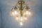 Lámpara colgante de vidrio estructural de 10 luces, años 60, Imagen 2
