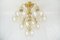 10-Light Pendant in Structured Glass, 1960s 3