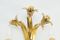 Gold-Plated Flower Lamp from Kögl, 1960s 3