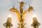 Lampada floreale placcata in oro di Kögl, anni '60, Immagine 4
