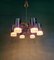 Space Chandelier in Chromed Metal with Brass and Glass Globes by Gaetano Sciolari, 1970s 5