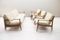 Skandinavisches Vintage Teak Sofa mit 3 Sesseln 43