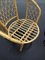 French Rattan Chair & Table Set, 1970s, Set of 3 7