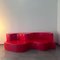 Superonda Red Sofa by Archizoom for Poltronova, 1967, Set of 2 8