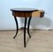 Round Biedermeier Sewing Table in Walnut with Ebonized Legs, South Germany, 1825 6