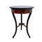 Round Biedermeier Sewing Table in Walnut with Ebonized Legs, South Germany, 1825 1