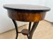 Round Biedermeier Sewing Table in Walnut with Ebonized Legs, South Germany, 1825 13