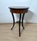 Round Biedermeier Sewing Table in Walnut with Ebonized Legs, South Germany, 1825 5