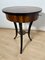 Round Biedermeier Sewing Table in Walnut with Ebonized Legs, South Germany, 1825 11