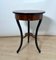 Round Biedermeier Sewing Table in Walnut with Ebonized Legs, South Germany, 1825 15