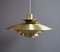 Verona Brass Hanging Lamp from Jeka Metaltryk, 1960s 2