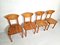 Sedie da pranzo vintage in legno di pino di Rainer Daumiller, anni '70, set di 4, Immagine 4