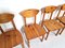Sedie da pranzo vintage in legno di pino di Rainer Daumiller, anni '70, set di 4, Immagine 5