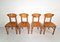 Sedie da pranzo vintage in legno di pino di Rainer Daumiller, anni '70, set di 4, Immagine 2