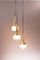 Lampe Vintage en Laiton et Cascade en Verre de Staff 3