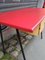 French Desk with Red Vinyl Top, 1960s 4