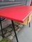 French Desk with Red Vinyl Top, 1960s, Image 4