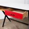 Wooden Writing Desk with Red Drawer and Formica Top by Coen de Vries for Devo, 1960s 9