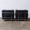 LC2 Easy Chairs by Le Corbusier for Cassina, 1980s, Set of 2 3