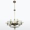 Bauhaus Nickel Chandelier, 1930s 1