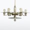 Bauhaus Nickel Chandelier, 1930s 3