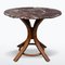 Vintage Round Table in Bentwood and Marble, 1920s 1