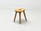 Swiss Wooden Quadripod Stool in Pine 2