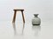 Swiss Wooden Quadripod Stool in Pine 10