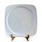 Mid-Century Modern Square White Porcelain Serving Plate from Haviland Limoges, 1950s, Image 1