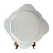 Mid-Century Modern Square White Porcelain Serving Plate from Haviland Limoges, 1950s, Image 3