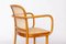 Ligna Armchair Bentwood Beech with New Rattan Cane by Josef Hoffmann in the style of Thonet, Czechoslovakia, 1960s 5