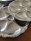 Vintage Silver-Plated Oyster Plates, Set of 6 4