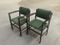 Grüne Stühle, 1960er, 2er Set 2