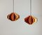 Ultra Copper Pendants by Jo Hammerborg for Fog & Mørup, 1960s, Set of 2, Image 2