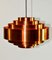 Lámparas colgantes Ultra de cobre de Jo Hammerborg para Fog & Mørup, años 60. Juego de 2, Imagen 1
