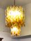 Lampada a sospensione in vetro di Murano ambrato di Mazzega, Italia, anni '60, Immagine 7