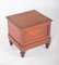 Table de Chevet en Bois avec Récipient Sanitaire, Angleterre, 1920s 3