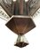 Vintage French Art Deco Bronze Chandelier, 1930s 3