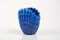 Swedish Modern Blue Glazed Ceramic Shell Vase by Vicke Lindstrand for Upsala Ekeby, 1940s 4