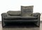 Vintage Grey Velvet Maralunga Sofa with Armchair by Vico Magistretti for Cassina, 1970s, Set of 2 9