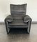Vintage Grey Velvet Maralunga Sofa with Armchair by Vico Magistretti for Cassina, 1970s, Set of 2 22