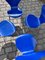 Series 7 Chairs in Royal Blue by Arne Jacobsen for Fritz Hansen, Set of 4 4