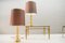Gold-plated Italian Hollywood Regency Table Lamps, 1960s, Set of 2 3