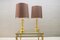 Gold-plated Italian Hollywood Regency Table Lamps, 1960s, Set of 2, Image 2