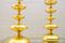 Lámparas de mesa Hollywood Regency italianas bañadas en oro, años 60. Juego de 2, Imagen 4