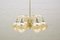 Goldene Vintage Deckenlampe mit 6 Leuchten, 1960er 1