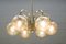 Goldene Vintage Deckenlampe mit 6 Leuchten, 1960er 7